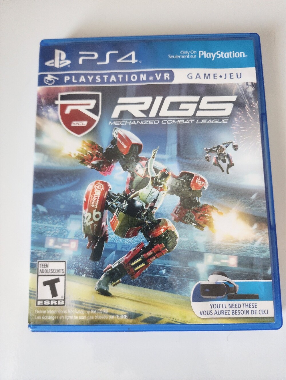 RIGS Mechanized Combat League (PS4 / PlayStation 4 VR)working/tested